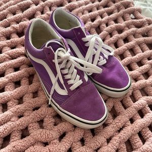 Purple Vans Oldskool Shoes